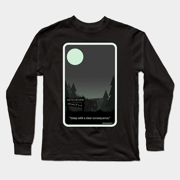 Witchever Path long logo design Long Sleeve T-Shirt by WitcheverPath